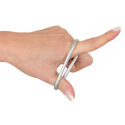 You2Toys Lot de 3 cockrings Silicone Thin Ring Gris